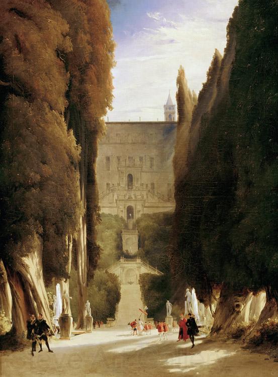 Karl Blechen The Gardens of the Villa d'Este (mk09)